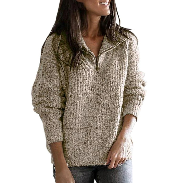 Ladies zip up jumper outlet