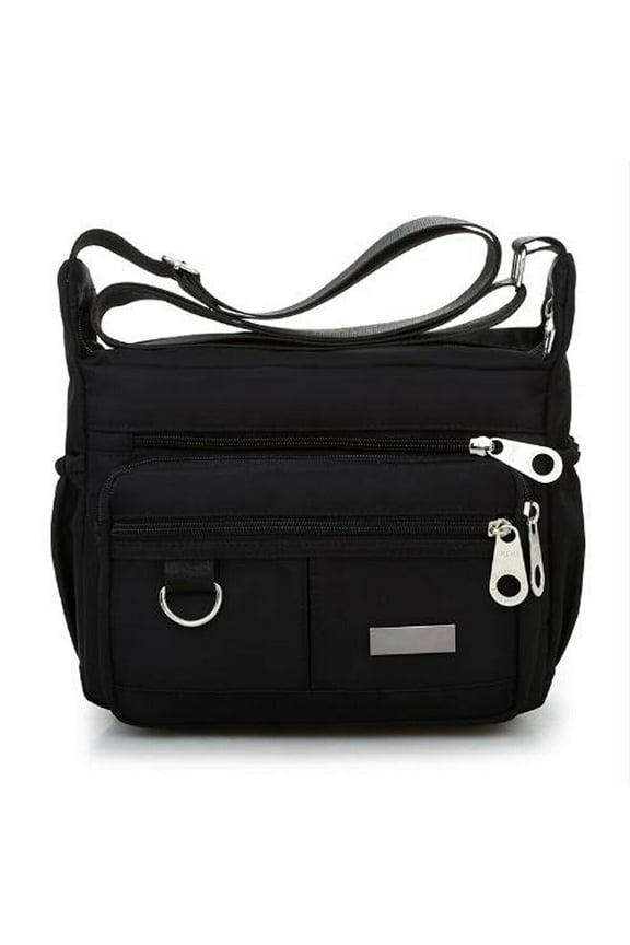 Women Ladies Large Waterproof Messenger Cross Body Handbag Multi Pocket Bag Shoulder Bag