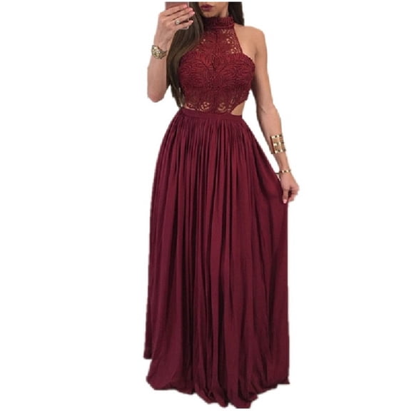 Women Ladies Maxi Summer Long Evening Party Beach Dress Sundress White Wine Red Clothes