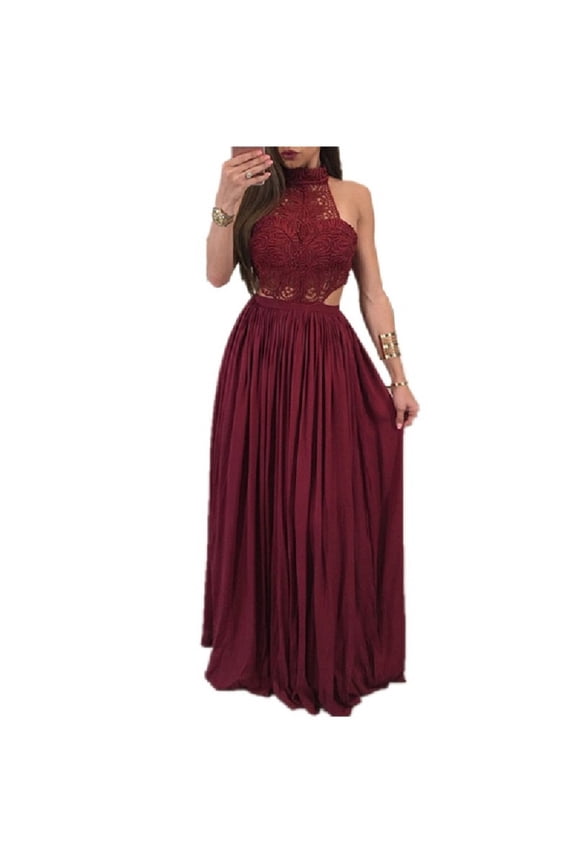 Women Ladies Maxi Summer Long Evening Party Beach Dress Sundress White Wine Red Clothes