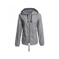 thumbnail image 1 of Women Ladies Raincoat Wind Coat Waterproof Jacket Hooded Rain Clothes Outwear, 1 of 2