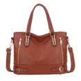 thumbnail image 1 of Women Ladies Retro Multifunction Solid Shoulder Tote Handbag Crossbody Bags, 1 of 9