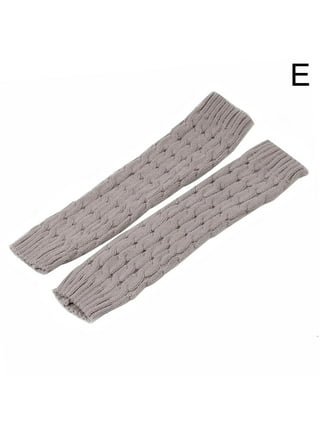 Women Ladies Winter Warm Leg Warmers Cable Knit Knitted Crochet