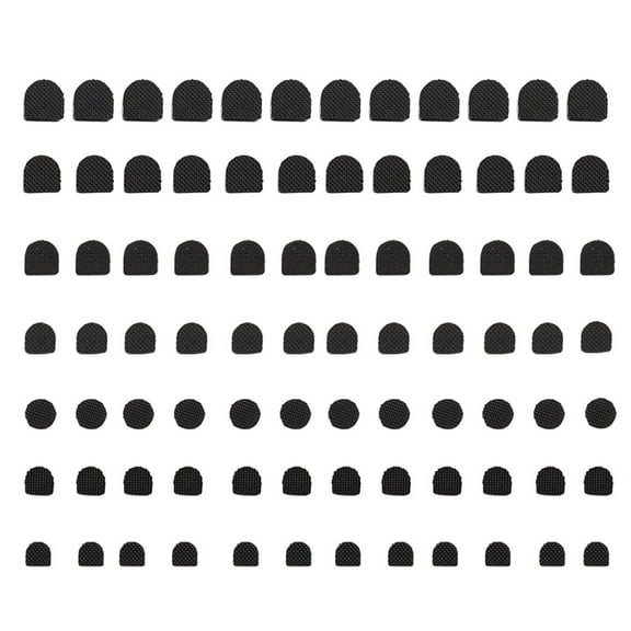 Women Lady Black Non-slip Heel Tips High Heel Repair Tips Caps Protectors Shoes Replacement Dowels For Minimizes Squeaking Of High-heeled Shoes 84Pairs