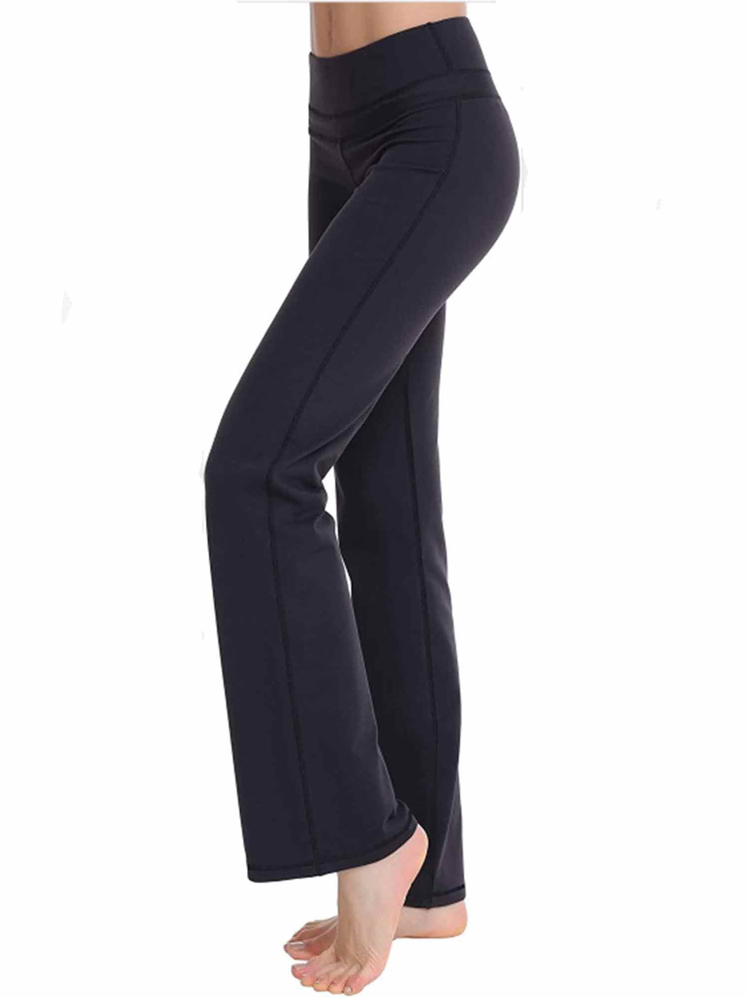 Women Lady Elastic High Waist Wide Leg Yoga Pants Athleisure Bootcut Yoga Pants Workout Pant