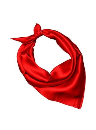 Red fashion scarf top