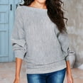 thumbnail image 1 of Women Lady's Long Sleeve Solid T-Shirt Batwing Sleeve Loose Sweater Top Long Sleeve Tops for Women Womens Active Tops Loose Fit Long Sleeve for Women Womens Workout Tops Short Sleeve Casual Womens, 1 of 4