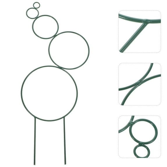 HAMPPLIES Climbing Frame for Plants Green Iron 1Set