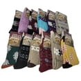 thumbnail image 1 of Women Lamb Wool Crew Socks, Thermal Warm Winter Hiking Boot Socks, 12-Pack, 1 of 4
