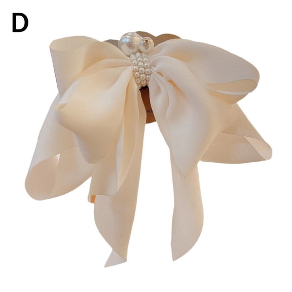 Women Large Bow Hairpin Chiffon Big Bowknot Barrettes Ribbon Hair ClI2 Hot C7