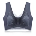 thumbnail image 1 of Women Large Bras Push Up Ice Silk Seamless upper Bralette Lace Wireless Summer Bras Plus Size Top Lingerie Underwear, 1 of 8