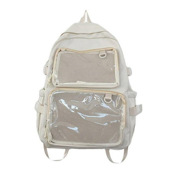 Women Large Capacity Backpack Student School Backpack Travel Backpack Itabag Backpack with Clear Window for College
