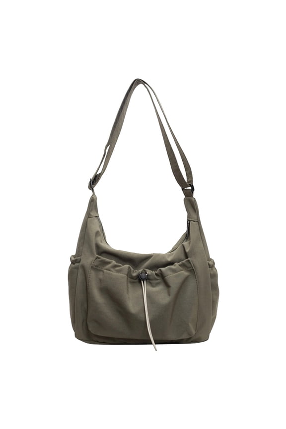 Women Large Capacity Crossbody Bag Adjustable Strap Versatile Bag with Zipper for Travel Work Daily Use