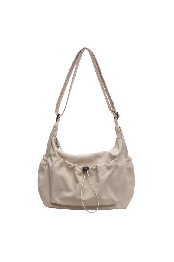 Women Large Capacity Crossbody Bag Adjustable Strap Versatile Bag with Zipper for Travel Work Daily Use