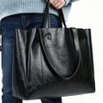 thumbnail image 1 of Women Large Capacity Tote Bag for Women, PU Leather Shoulder Handbag Work Tote Bag with   Travel Bag Computer Bag for Office Travel, 1 of 6