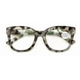 thumbnail image 1 of Women Large Oversized Blue Blocker Reading Glasses - Anti Reflective Coating Clear Lens Wide Fitment Reader +3.00, 1 of 4