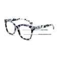 thumbnail image 1 of Women Large Oversized Progressive Clear Bifocal Reading glasses - No Line or Bubble - Zero Power on Top Wide Reader CR06 +1.25, 1 of 4