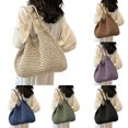thumbnail image 1 of Women Large Straw Beach Bag Handmade Woven Shoulder Bags Hobo Tote Handbag Purse for Summer, 1 of 4