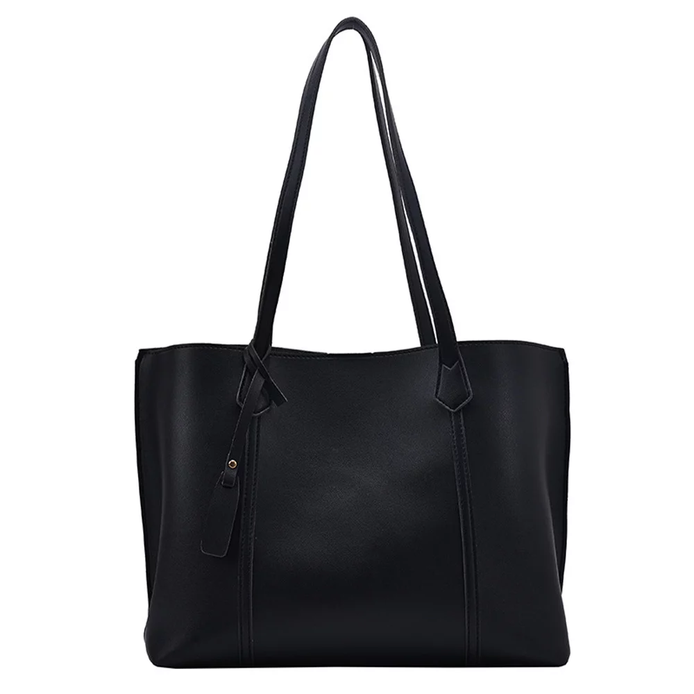 Women Large Tote Bag with Zipper, Retro Tassels Leather Shoulder