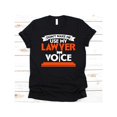 thumbnail image 1 of Women Lawyer Voice Graphic Breathable T Shirt Casual Comfortable Short Sleeve Round Neck Top Black S-5XL, 1 of 5