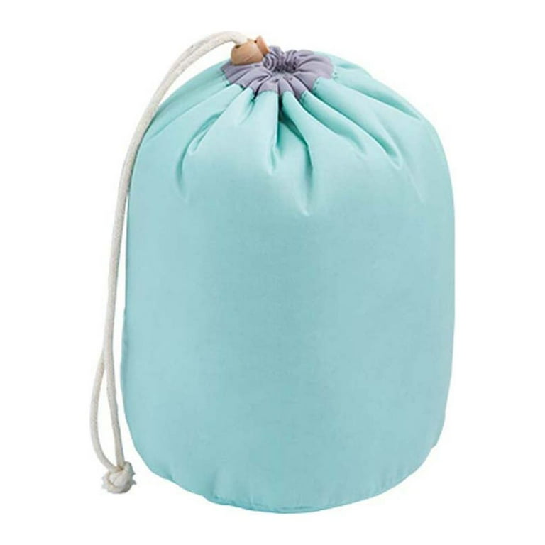 Lazy drawstring outlet cosmetic bag