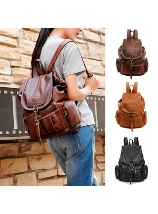 Brown leather backpack “Christopher”