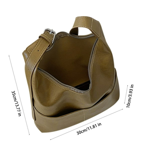 Women Leather Bag Women Leather Tote Bag Full Grain Purse Multipurpose Shoulder Bag Travel Shopper Handbag 13x12x4 Inch Large Capacity for Office Commute and Fashion Outings Tote Handbag