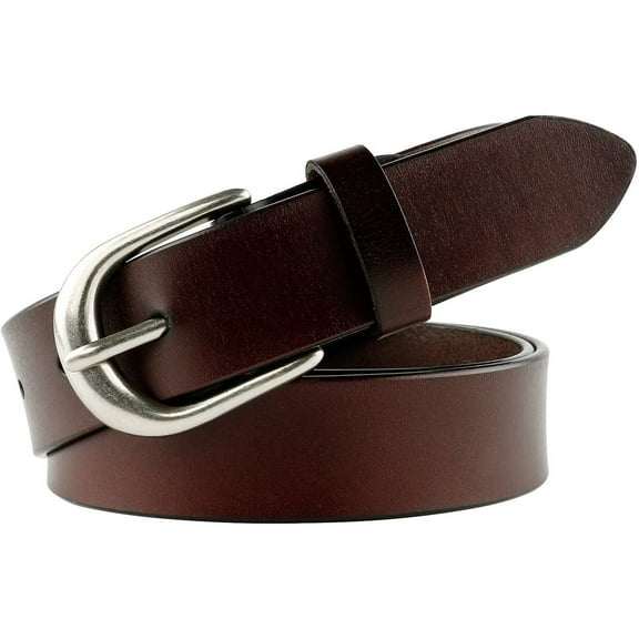 Women Leather Belt for Jeans Pants Plus Size Western Design Belt Alloy Buckle