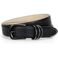 thumbnail image 1 of Women Leather Belt with Gold Buckle Ladies Faux Leather Belt for Jeans Pants, 1 of 7