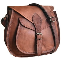 Women Leather Handbag 11" Fashion Crossbody Sling Bag Ladies Purse Travel Tote Satchel Hobo Shoulder Messenger Bag Vintage Gift by Rustic Town