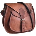 thumbnail image 1 of Rustic Town 11" Genuine Leather Crossbody Satchel Bag Vintage Purses Handbags for Women, 1 of 8