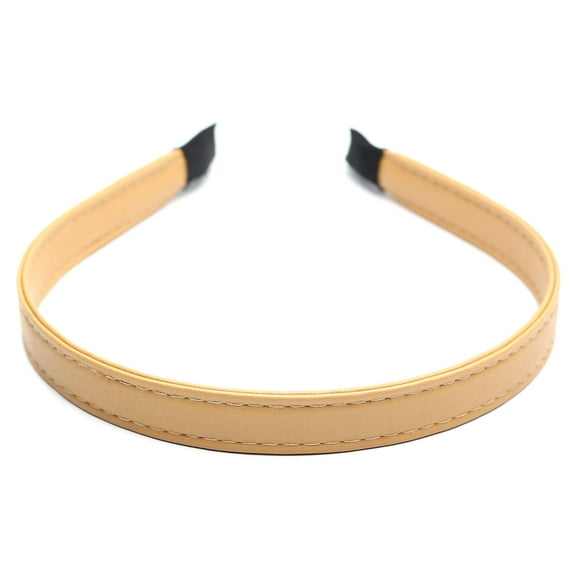 QinGoo Leather Headband for Women Thin Hairband Comfortable Hair Accessory 1 Count, Brown
