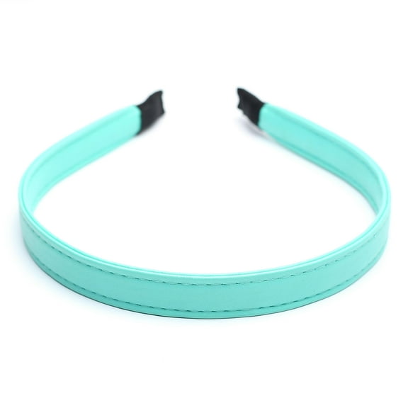 QinGoo Leather Headband for Women Thin Hairband Comfortable Hair Accessory 1 Count, Green