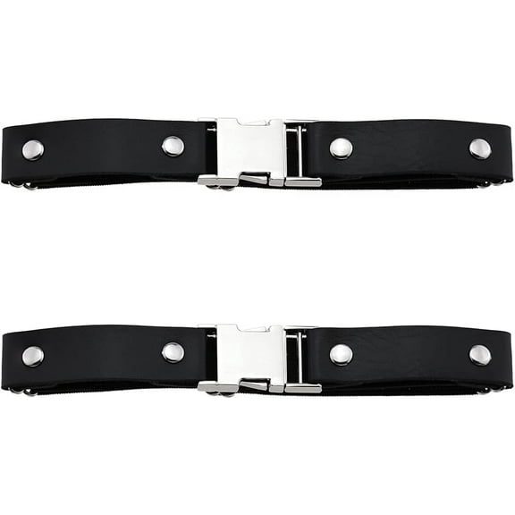 Women Leather Heart Garters Buckle Leg Ring Belt Punk Elastic Thigh Ring Garters Adjustable 2pcs