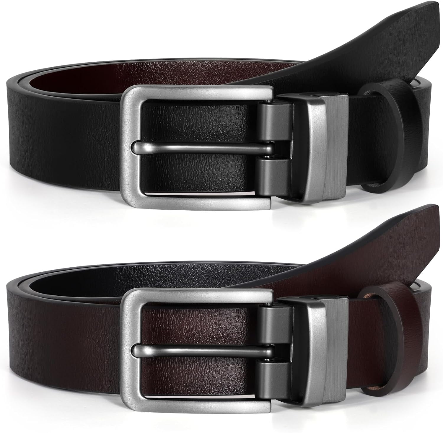 Women Leather Reversible Belt, Ladies Belt for Jeans with  display picture 2