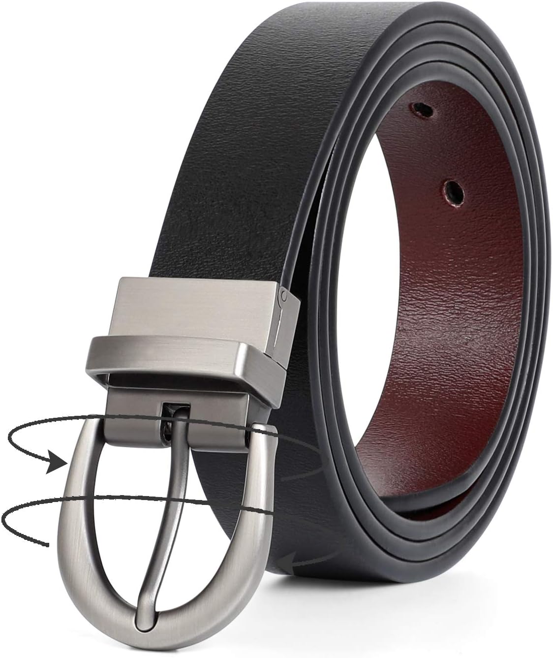 Women Leather Reversible Belt, Ladies Belt for Jeans with  display picture 1