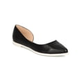 thumbnail image 1 of Women Leatherette Pointy Toe Open Shank Slip On Ballet Flat CG05, 1 of 5