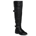 thumbnail image 1 of Women Leatherette Quilted Knee High Riding Boot BF20, 1 of 5
