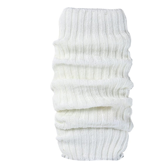Women Leg Warmers Ribbed Knit Solid Color Stirrup Socks Party Dance Daily Wear