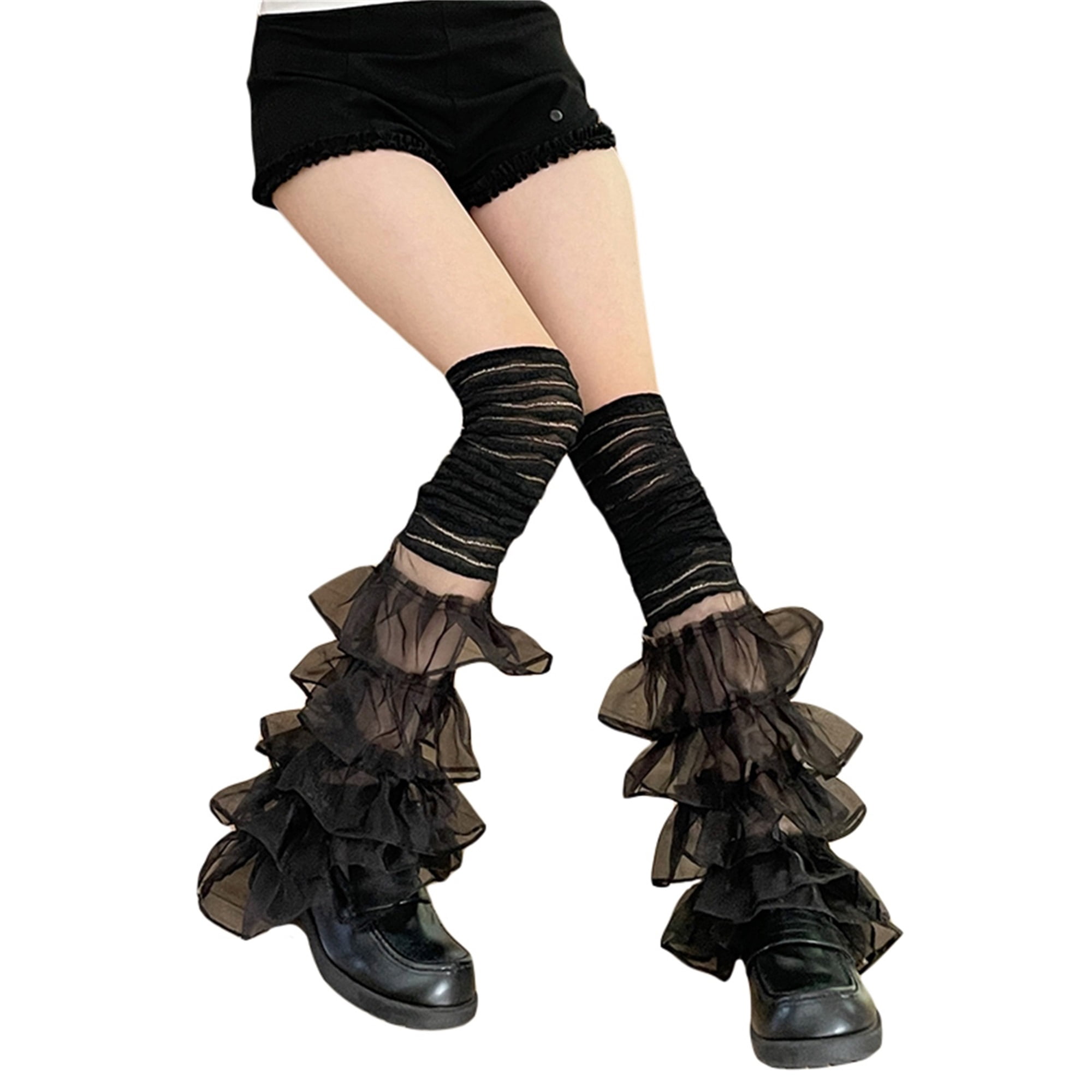 Women-Leg-Warmers-Ruffle-Lace-