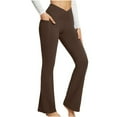 thumbnail image 1 of Women's Yoga Pants Women Leggings High Waist Stretchy Bootcut Yoga Workout Causal Trendy Pants With Pockets, 1 of 6
