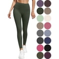 thumbnail image 1 of Women Leggings Straight Yoga Pants High Waist Fitness Tight Sports Pants, 1 of 8