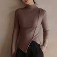 thumbnail image 1 of Women Leggings Y2K Women's Winter Bottomed Double-sided Long Sleeve Clothes,Khaki,L, 1 of 5