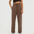 thumbnail image 1 of Women Leisure Printing High Waisted Wide Leg Pants Fashion Drawstring Elastic Trousers Comfy Straight Leg Long Pants With Pockets Sweatpants Womens plus Size Pants Casual Work Cute Sweatpants plus, 1 of 4