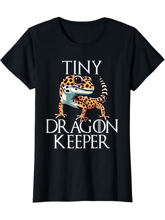 Women Leopard Gecko Mom Tiny Dragon T Shirt Size S-5XL
