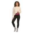 thumbnail image 1 of Women "Leopard" High Waist Fold over Fleece Leggings, Hot Pink, 1 of 6