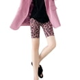 thumbnail image 1 of Women Leopard Print Biker Shorts, High Waist Tummy Control Butt Lift Workout Shorts, 1 of 8