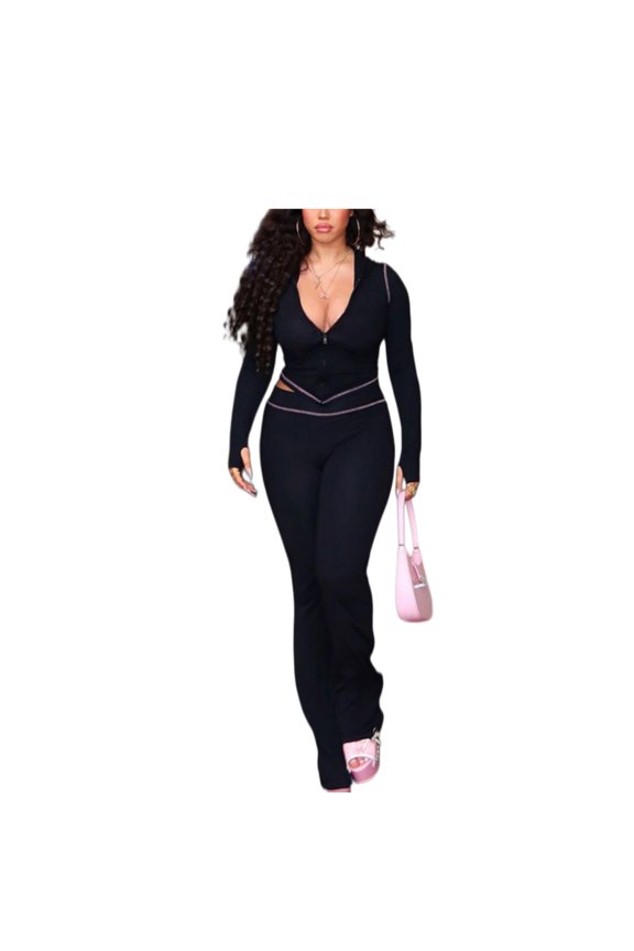 Women Leopard Print Hoodie Cardigan and High Waisted Skinny Pants Set