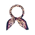 thumbnail image 1 of Women Leopard Print Square Satin Scarf, 35" Large Silky Head Wrap Scarves Bandanas, 1 of 6