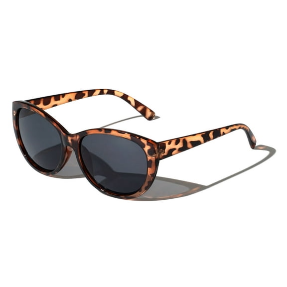 Women Leopard Sunglasses Cateye Vintage Jackie Oval Checker